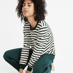 Madewell Long Sleeve Tee in Eaves Stripe